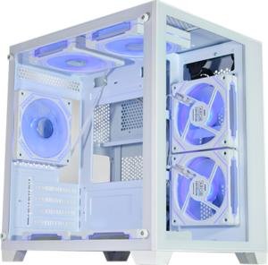 Gabinete Gamer Aquário Micro White IV CG-W415 Micro ATX