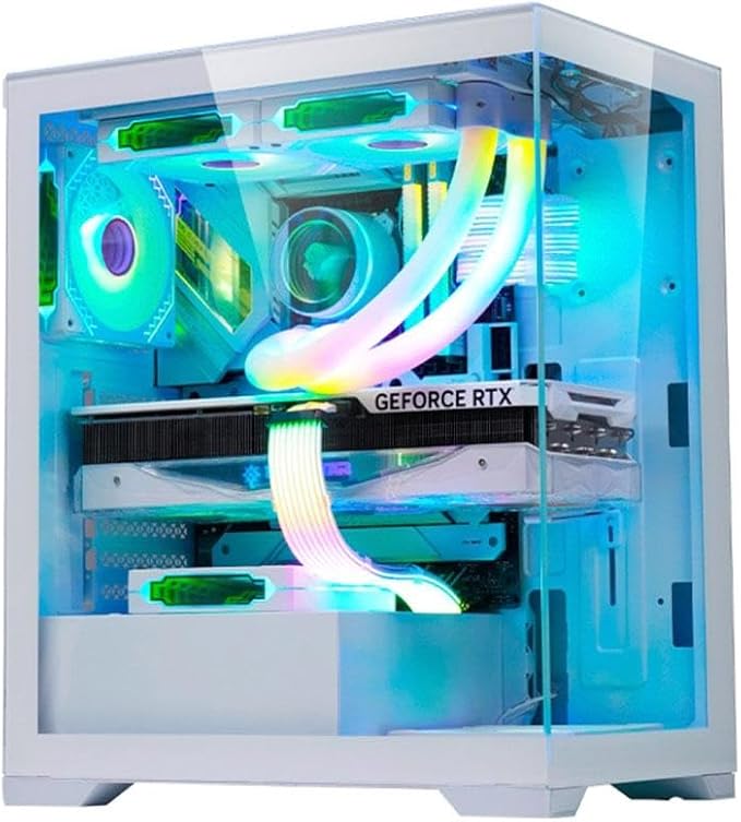 Gabinete Gamer POSEIDON WHITE II MICRO ATX - CG-W1F9