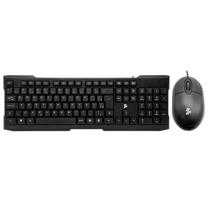 Kit Teclado e Mouse Office 5+ KC500, USB, ABNT2, 1000DPI, Preto - 015-0069 1