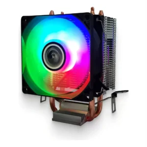 Air Cooler Brazil PC CL-SA90R - TDP 100W - 92mm - 2 Heatpipes - LED Rainbow - 4