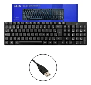 Teclado Home Office Gamer Mult Com Fio Tf100 Preto Português Brasil