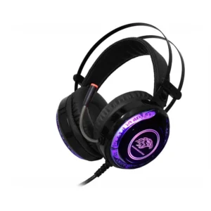 Headset Gamer K-Mex com Led RGB, Ajuste de Volume e Microfone, PretoAzul - ARS9 2