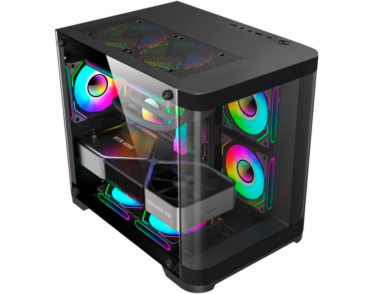 Gabinete Gamer AQUÁRIO CURVA CG-01AG MICRO ATX - Imagem 2
