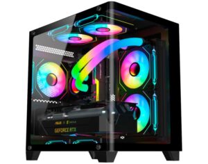 Gabinete Gamer AQUÁRIO VISÃO INFINITA CG-K3D3 MICRO ATX