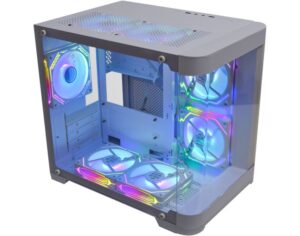 Gabinete Gamer Aquário White Curva CG-W1AG Micro ATX