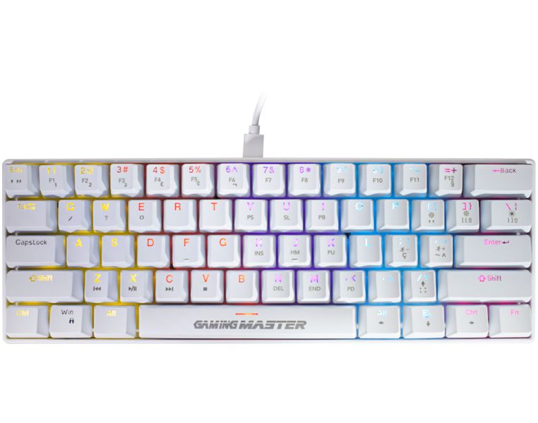 Teclado Gamer Mecânico SPECTRA FURY White KBW88 novo