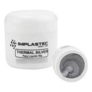 Pasta Térmica Thermal Silver Prata de 50g Implastec