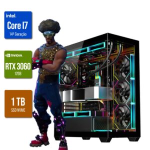 Computador Gamer Intel I7 14ª Geração / 32GB DDR4 / NVME 1TBGB / VÍDEO RTX 3060 12GB