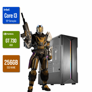 Computador Gamer Intel I3 10ª Geração / 16GB DDR4 / NVME 256GB / VÍDEO GT730 4GB