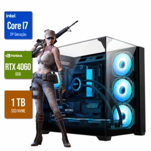 Computador Gamer Intel I7 11ª Geração / 16GB DDR4 / NVME 1TERA GB / VÍDEO RTX 4060 8GB
