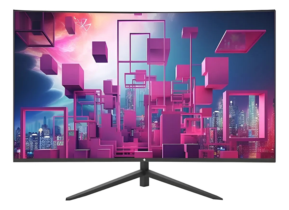 Monitor Led 31,5 Frameless Curvo Fullhd 75hz R1500 Preto